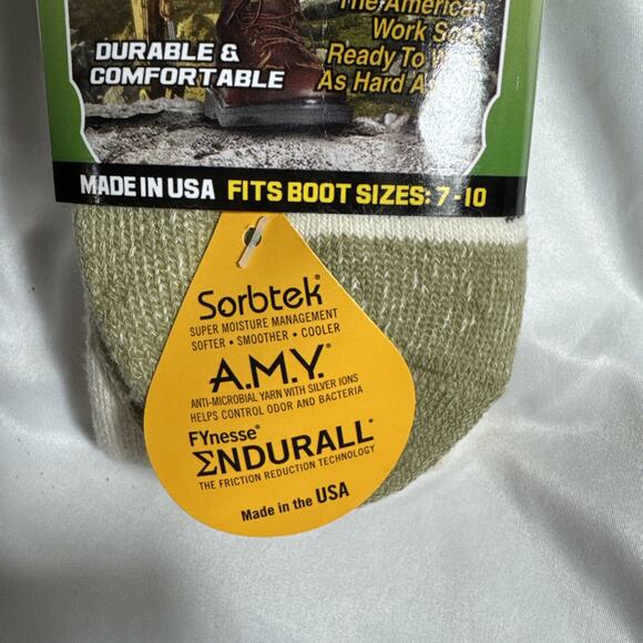 Dan Post Work & Outdoor High Performance Mens Boot Socks 7-10 Brand USA NEW NIP - Picture 2 of 8